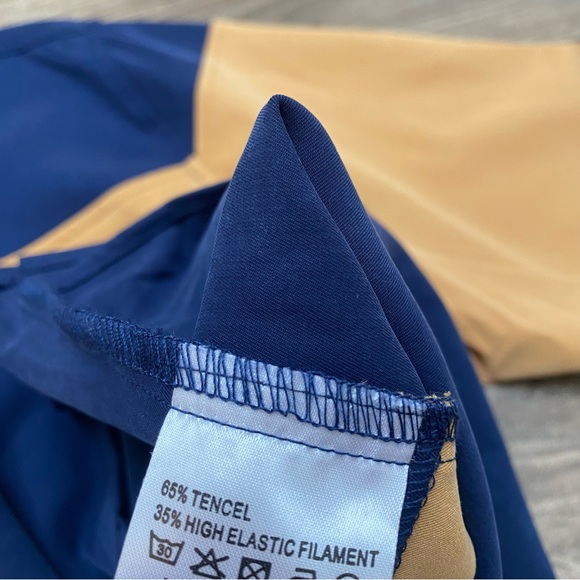 Microsuede Colorblock Oxford Button Down Shirt - Picture 14 of 15